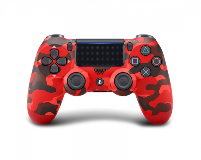 Sony Dualshock 4 Wireless PS4 Controller v2 - Red Camouflage (Refurbished)