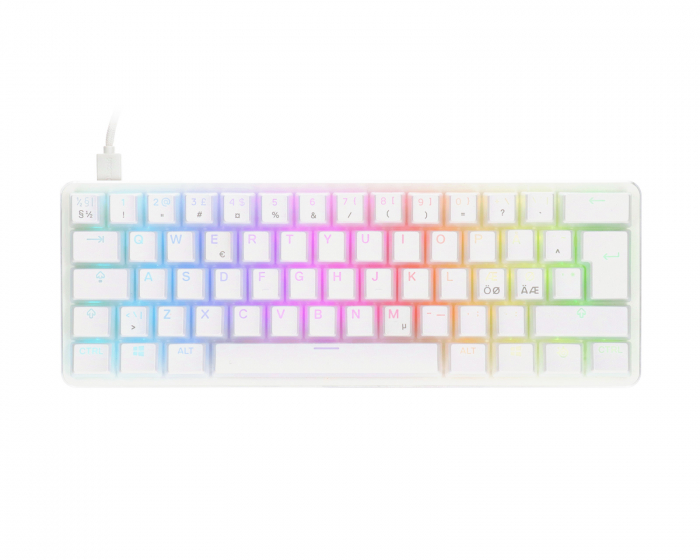 MaxGaming Custom Mechanical Keyboard Bundle - 60% - Weiss