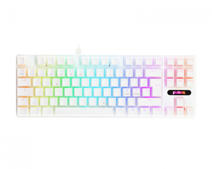 MaxGaming Custom Mechanical Keyboard Bundle - TKL - Weiss