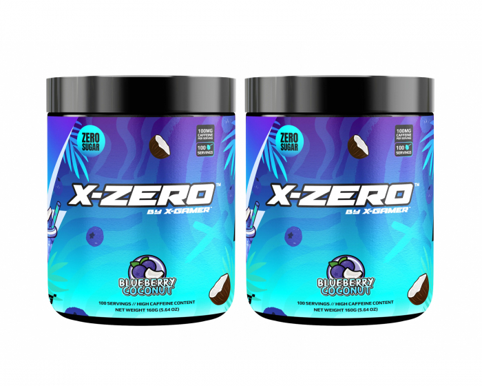 X-Gamer X-Zero Blueberry & Coconut - 2 x 100 Portionen