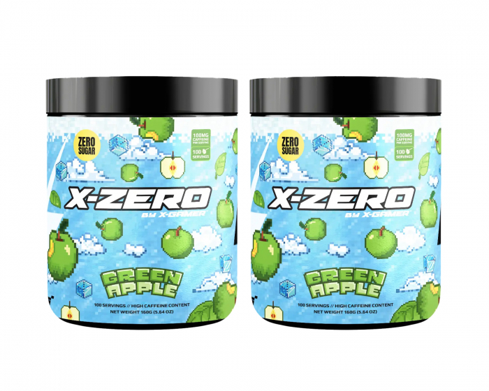 X-Gamer X-Zero Green Apple - 2 x 100 Portionen