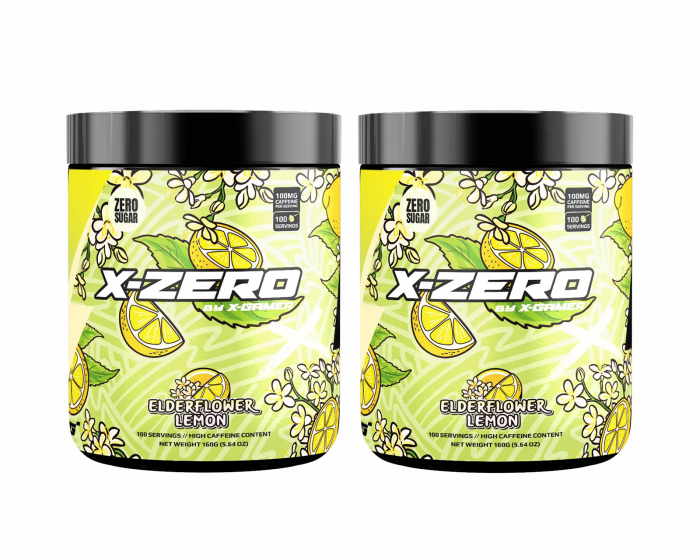 X-Gamer X-Zero Elderflower Lemon - 2 x 100 Portionen