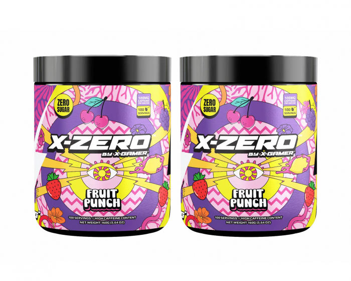 X-Gamer X-Zero Fruit Punch - 2 x 100 Portionen