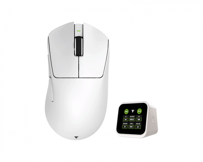 Teevolution Rapid Sync 8K Dongle + Terra Pro Kabellose Gaming-Maus - Weiß