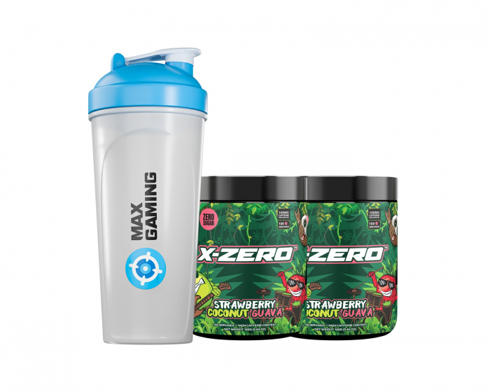 X-Gamer X-Zero Strawberry Coco Guava - 2 x 100 Portionen + Shaker
