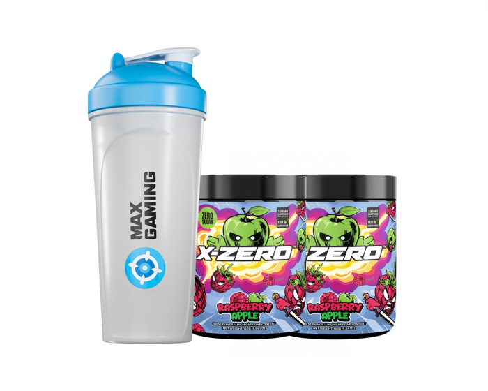X-Gamer X-Zero Raspberry Apple - 2 x 100 Portionen + Shaker
