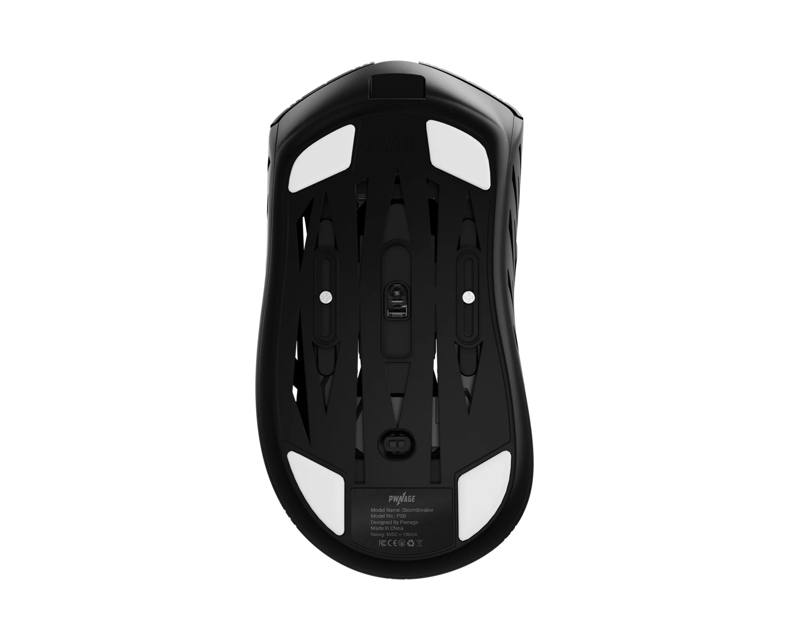 Pwnage Stormbreaker Magnesium Wireless Gaming-Maus - Schwarz 