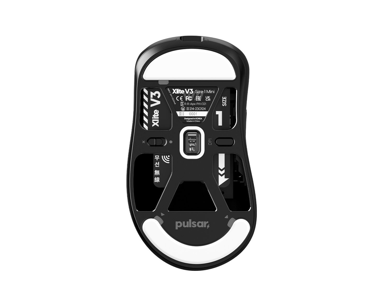 Pulsar Xlite V3 Kabellose Mini Gaming-Maus - Schwarz - MaxGaming.gg