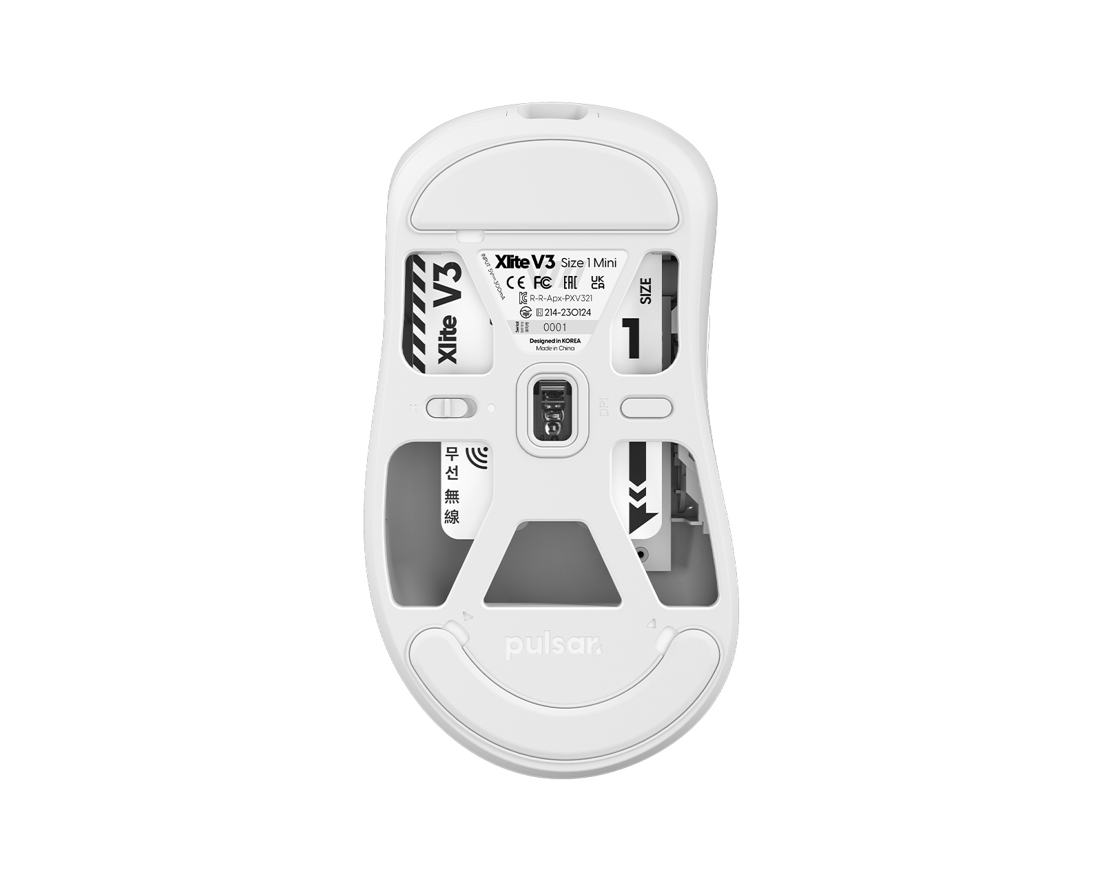 Pulsar Xlite V3 Kabellose Mini Gaming-Maus - Weiß - MaxGaming.gg