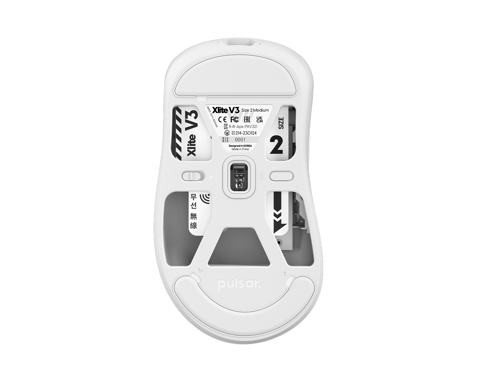 Pulsar Xlite Kabellose V3 Gaming-Maus - Weiß - MaxGaming.gg