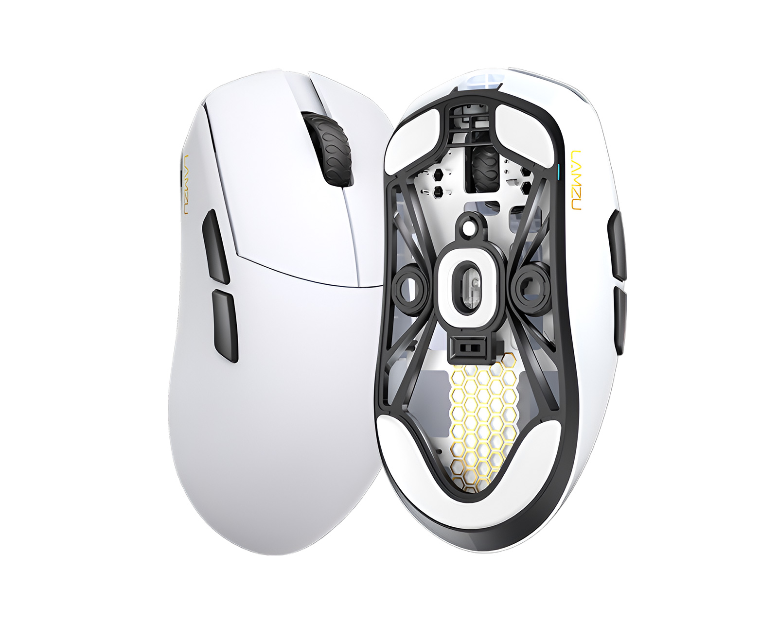 Lamzu MAYA Wireless Superlight Gaming-Maus - Weiß - MaxGaming.gg