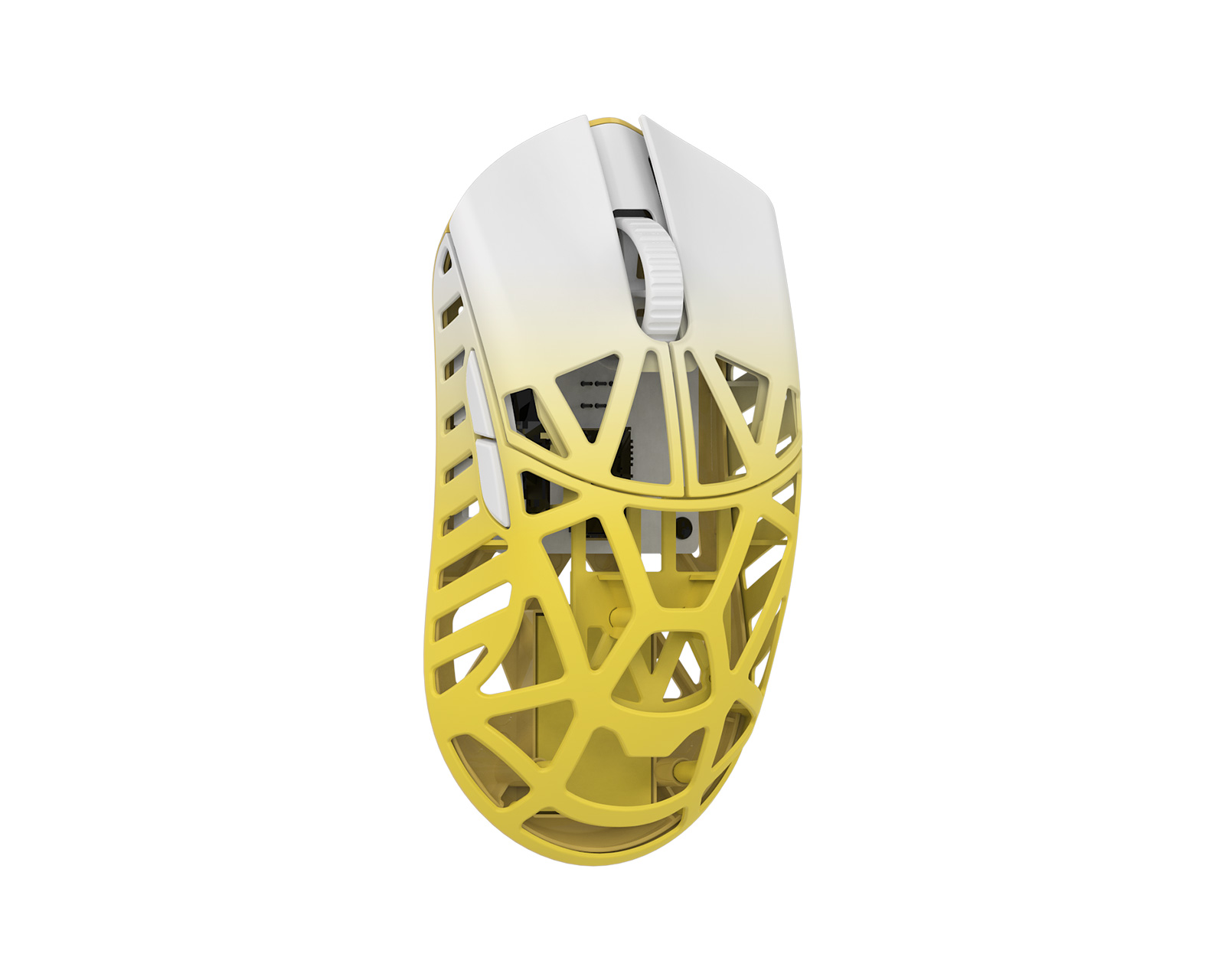 WLMouse BEAST X Mini Kabellose Gaming-Maus - Weiß/Gelb 