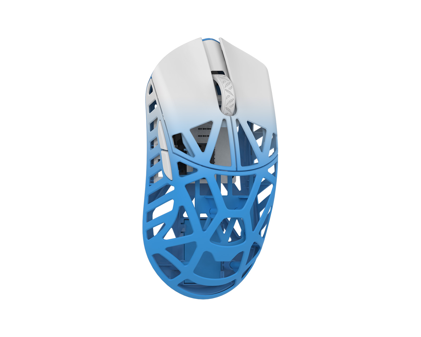 WLMouse BEAST X Max Kabellose GamingMaus Weiß/Blau [Omron Opticals] MaxGaming.gg