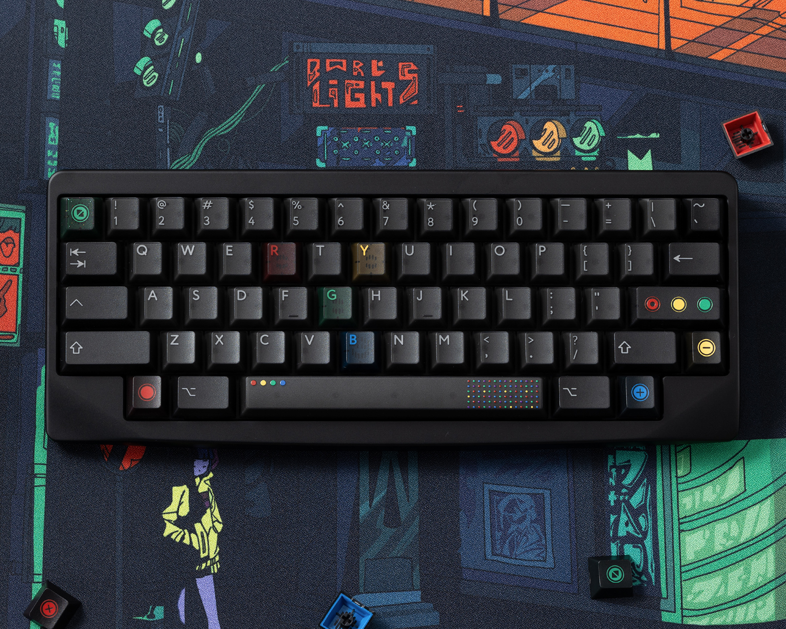 キーボード PBTfans Retro Dark Lights KBDfans PBTfans Retro Dark Lights R2 - Base kit - MaxGaming.gg