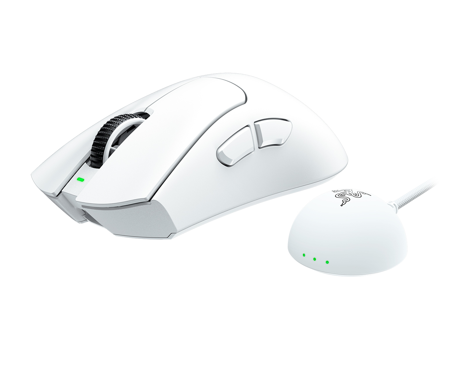 Razer DeathAdder V4 Pro Kabellose Gaming-Maus - Weiß - MaxGaming.gg