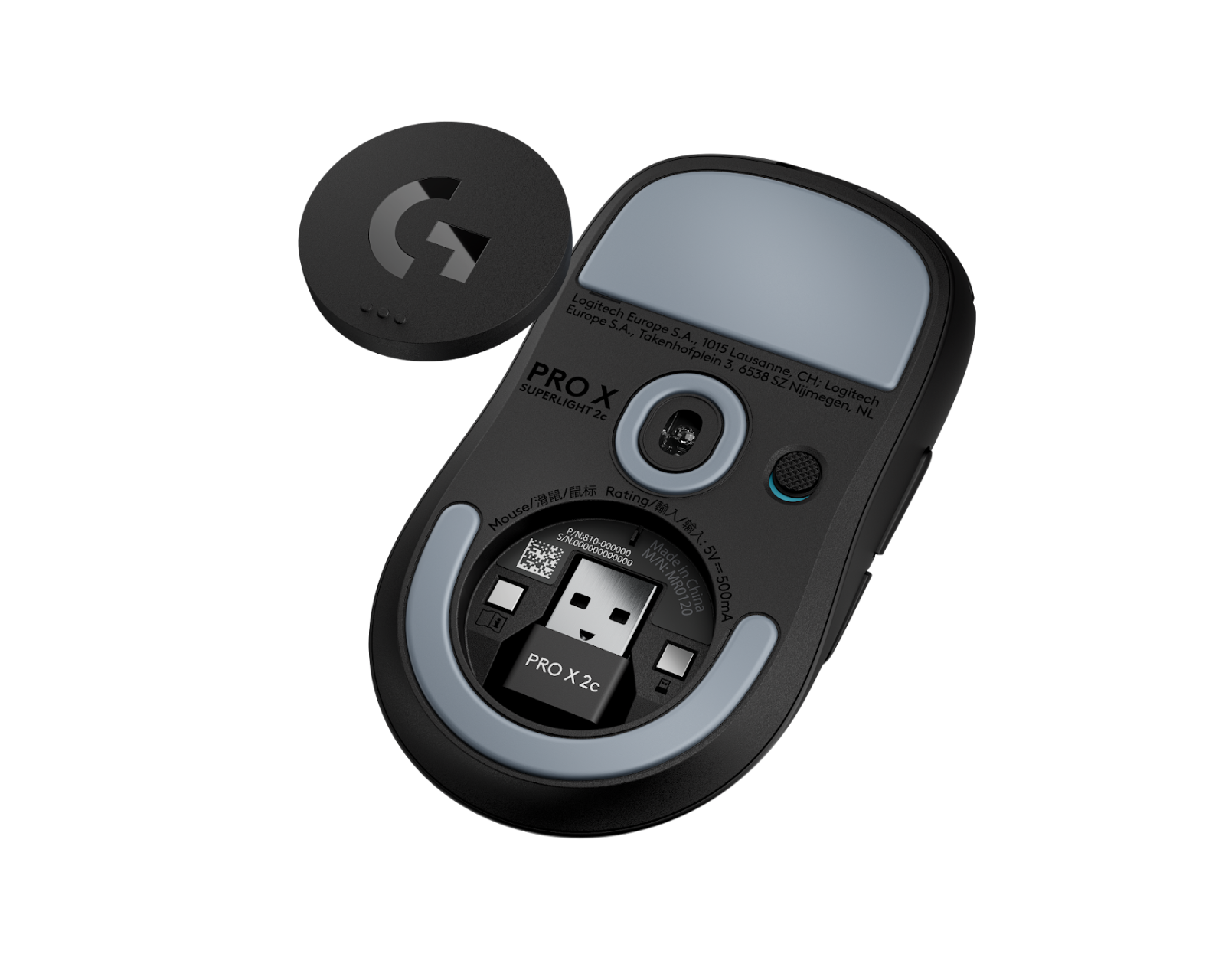 Logitech Pro X Superlight 2c - Schwarz - MaxGaming.gg