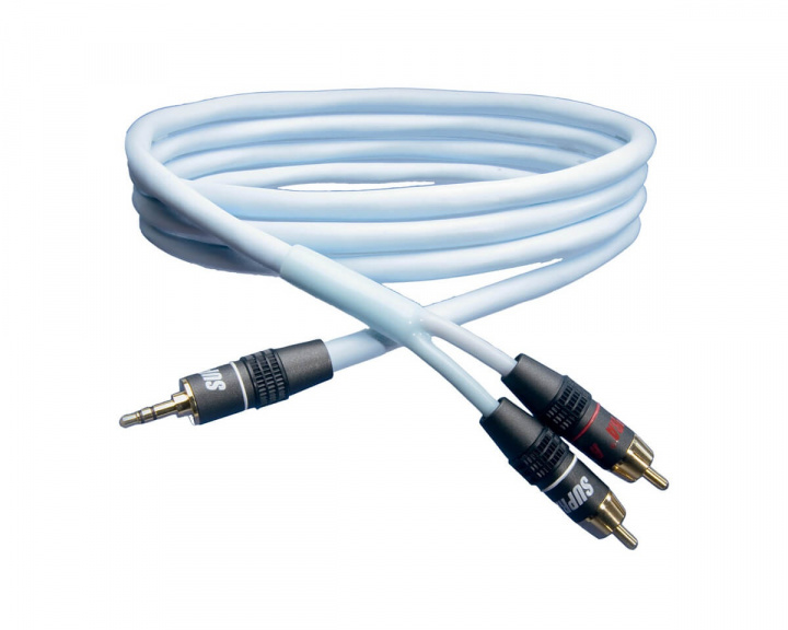 Supra Biline Audio Kabel 3,5 mm > 2x RCA - 1 meter
