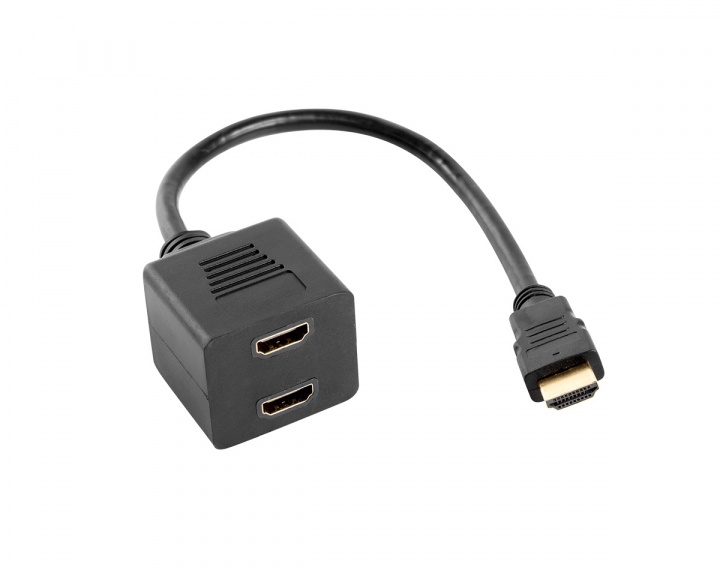 Lanberg Adapter HDMI-AM auf HDMI-AF x2 Splitter 20 cm