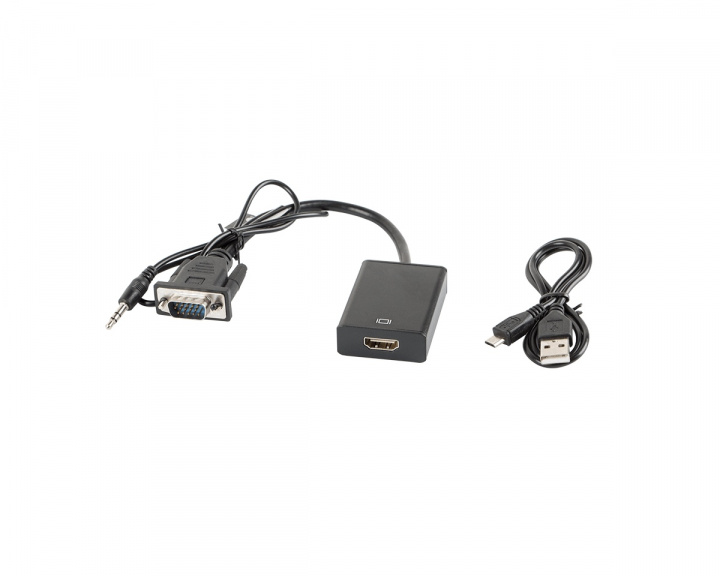 Lanberg VGA > HDMI + Audio Kabel