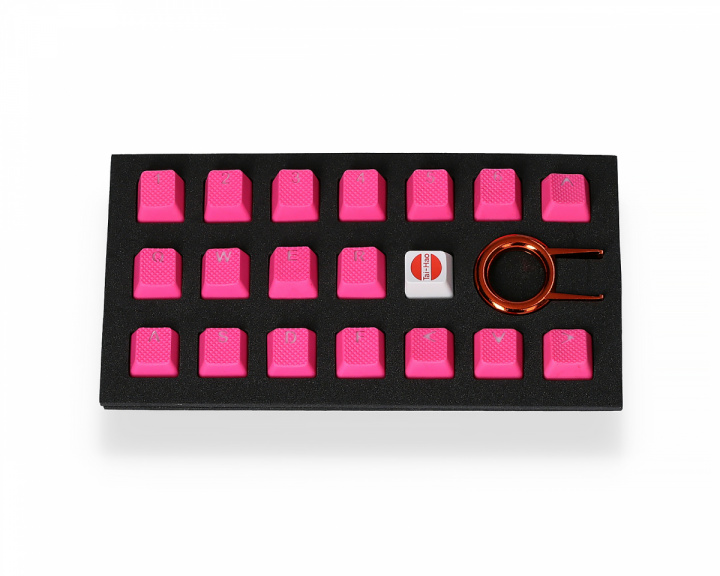 Tai-Hao 18-Key Gummi Double-shot Keycap-set - Rosa