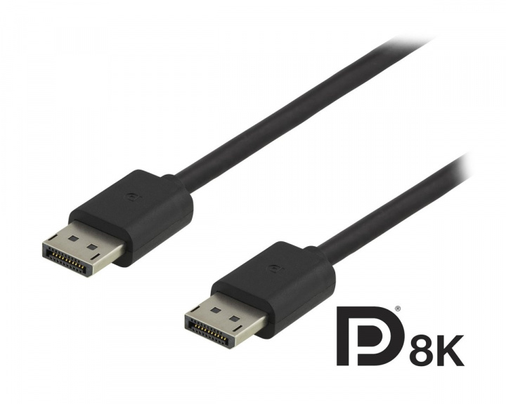 Deltaco DisplayPort Kabel 8K Schwarz (3 meter)