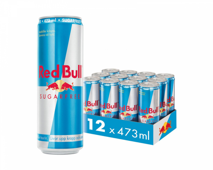 Red Bull 12x Energy Drink, 473 ml, Zuckerfrei