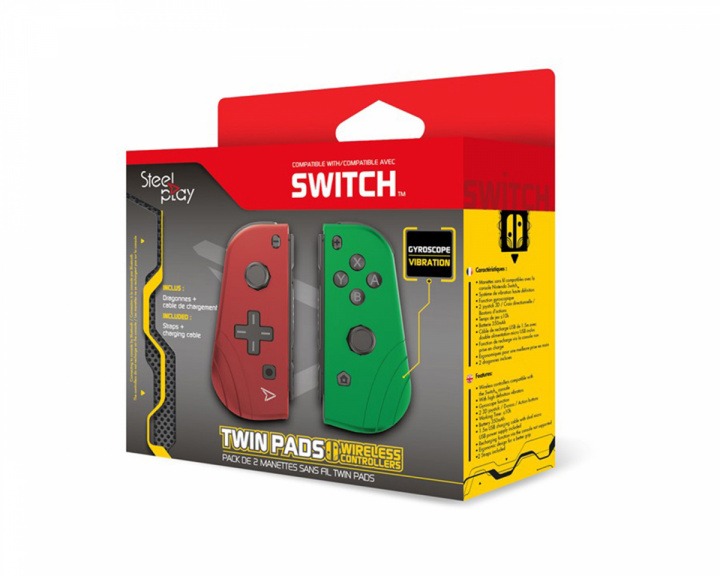 Steelplay Twin Pads Für Nintendo Switch - Rot & Grün