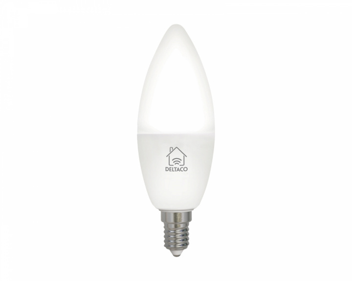 Deltaco Smart Home Smart Lampe E14 WiFI, White CCTC, Dimmbar