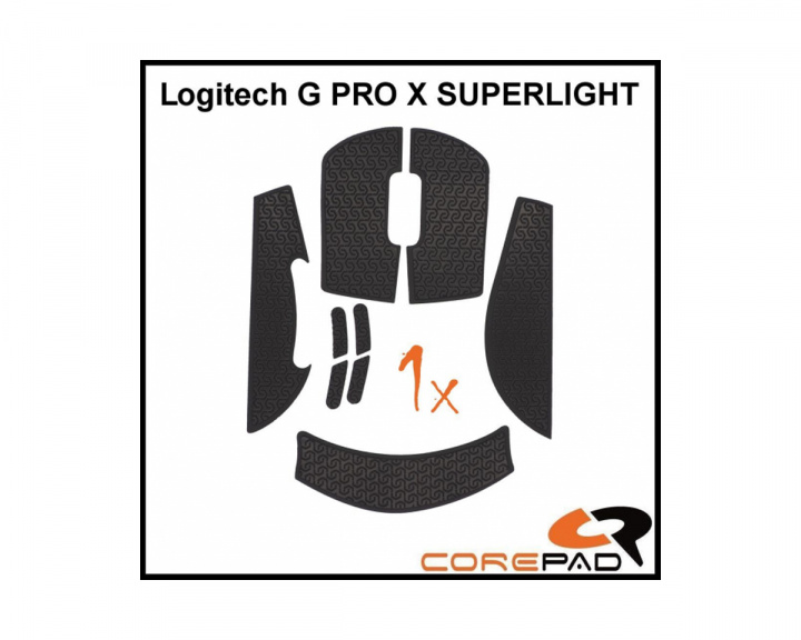 Corepad Soft Grips Für Logitech G Pro X Superlight - Schwarz