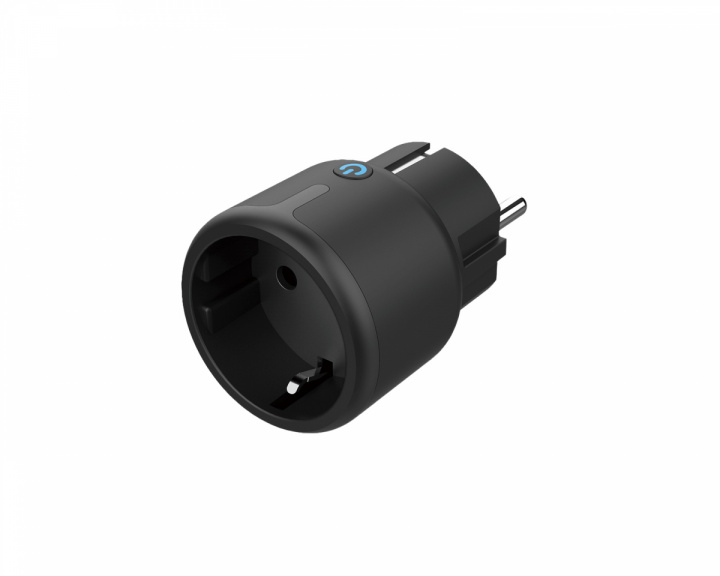 Deltaco Smart Home Mini Smart Plug - WiFi, Timer - Schwarz