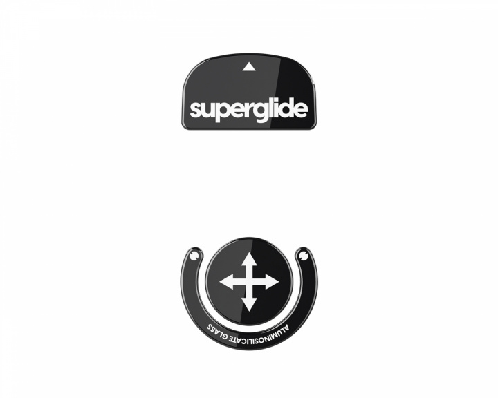 Superglide Glass Skates für Logitech G Pro X Superlight - Schwarz