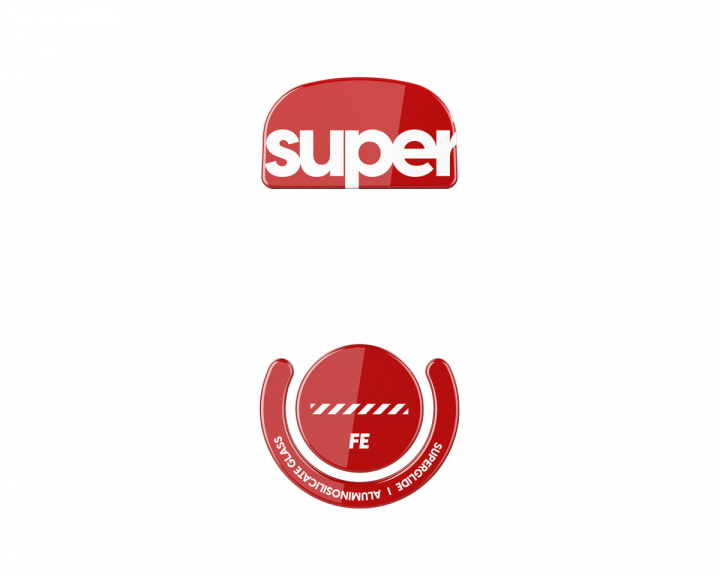 Superglide Glass Skates für Logitech G Pro X Superlight - Rot