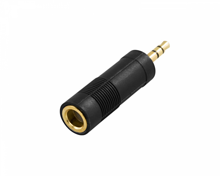 Deltaco Adapter 6,3mm Buchse - 3,5mm Stecker Stereo