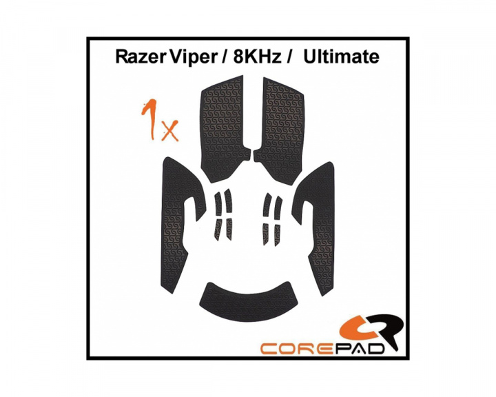 Corepad Grips für Razer Viper/Viper 8kHz/Viper Ultimate - Schwarz