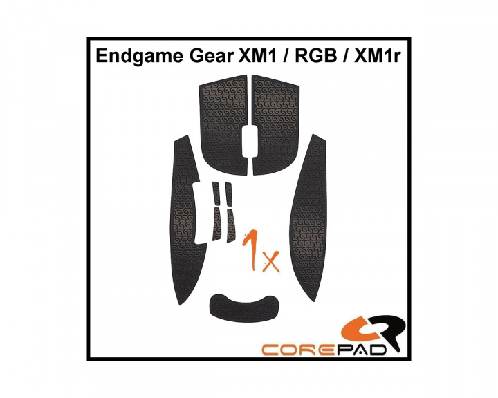 Corepad Grips für Endgame Gear XM1/XM1 RGB/XM1r/XM2w - Schwarz