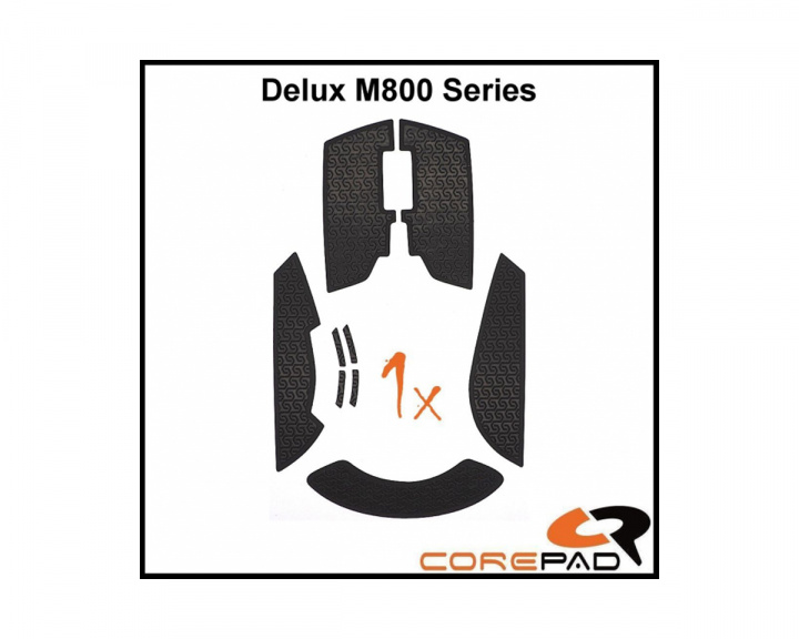 Corepad Grips für Delux M800 Wired/Wireless - Schwarz