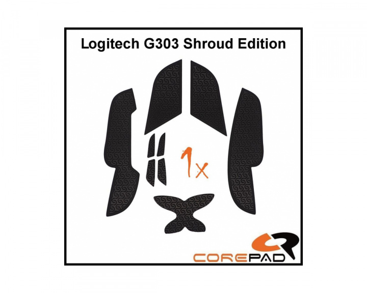 Corepad Grips für Logitech G303 Shroud Edition - Schwarz