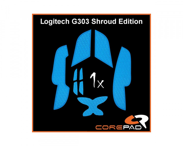 Corepad Grips für Logitech G303 Shroud Edition - Blau