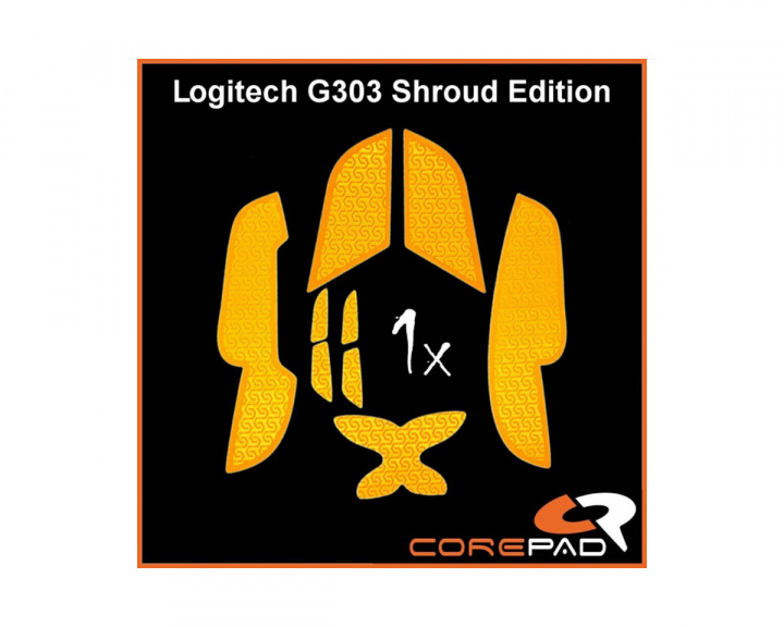 Corepad Grips für Logitech G303 Shroud Edition - Orange