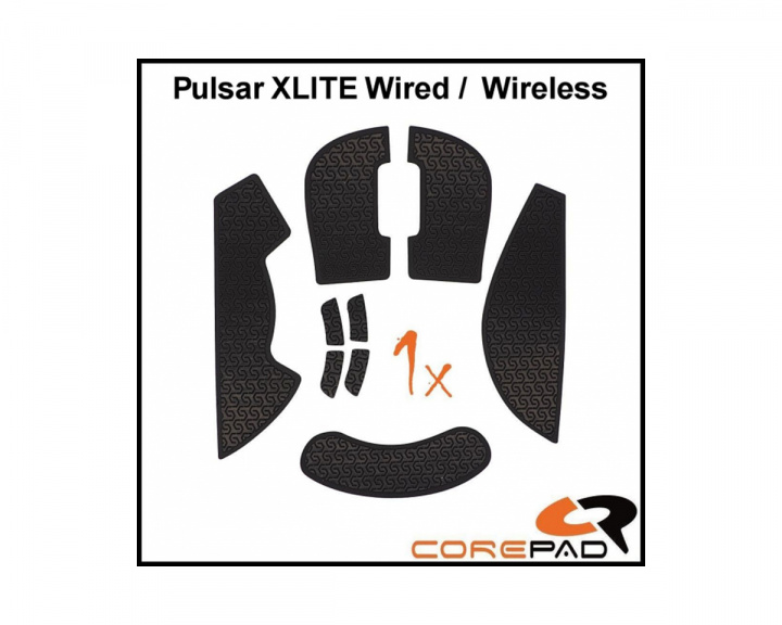 Corepad Soft Grips für Pulsar Xlite Wired/Xlite Wireless/Xlite V2 Wireless - Schwarz