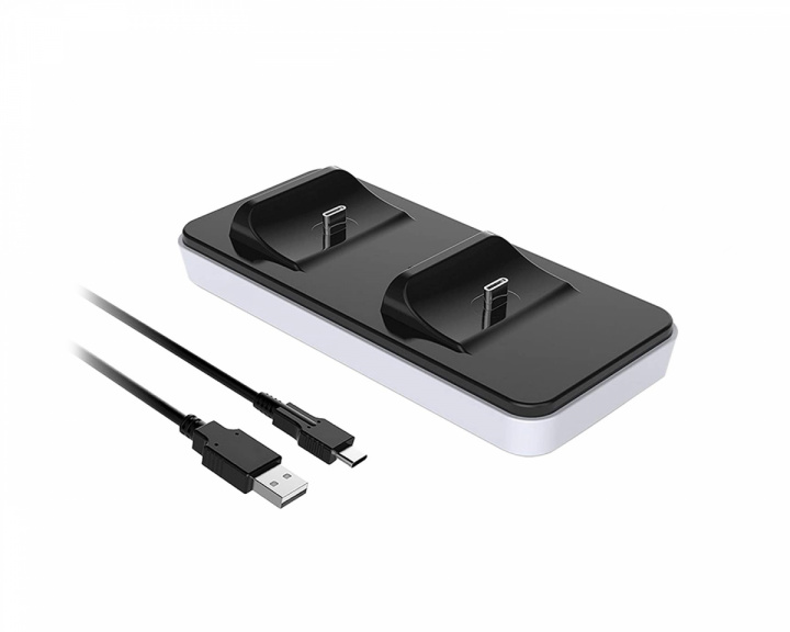 Subsonic Dual Charging Dock für PS5 Controller - Weiß/Schwarz Ladestation