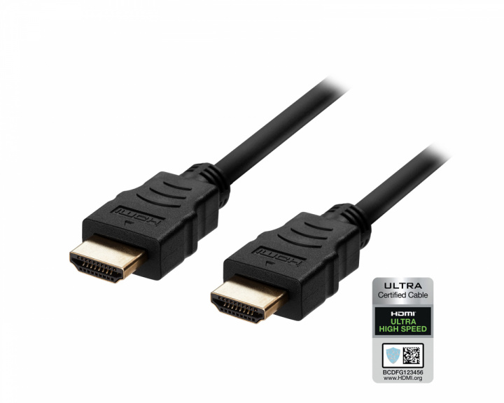 Deltaco Ultra High Speed HDMI kabel 2.1 - Schwarz - 0.5m