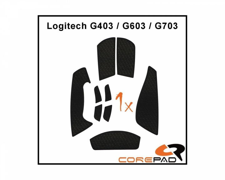 Corepad Soft Grips für Logitech G403/G603/G703 Series - Schwarz