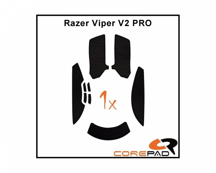 Corepad Soft Grips für Razer Viper V2 Pro Wireless - Schwarz