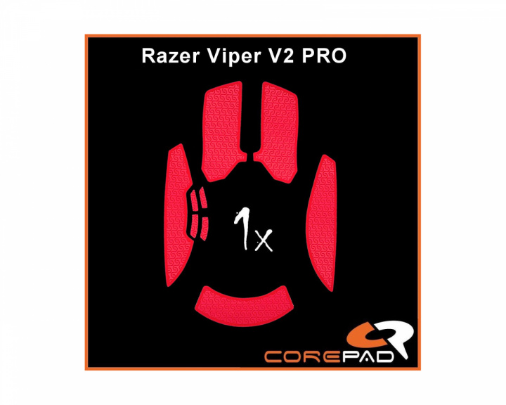 Corepad Soft Grips für Razer Viper V2 Pro Wireless - Rot