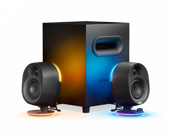 SteelSeries Arena 7 Illuminated 2.1 Gaming Speakers - Schwarz Bluetooth-lautsprecher RGB