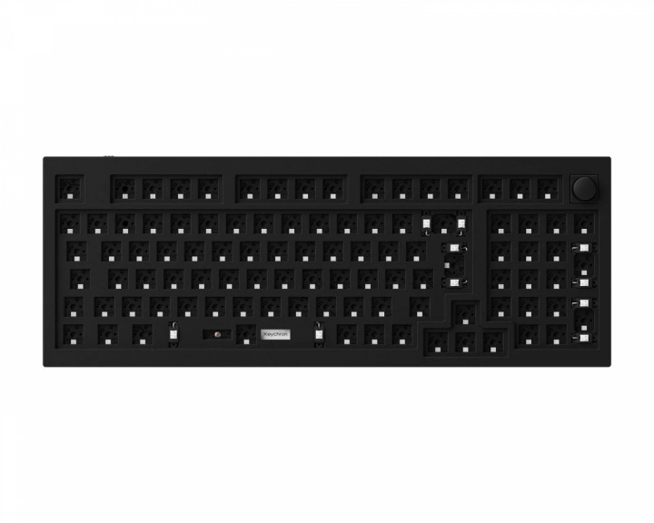 Keychron Q5 QMK 96% ISO Barebone Knob Version RGB Hot-Swap - Schwarz