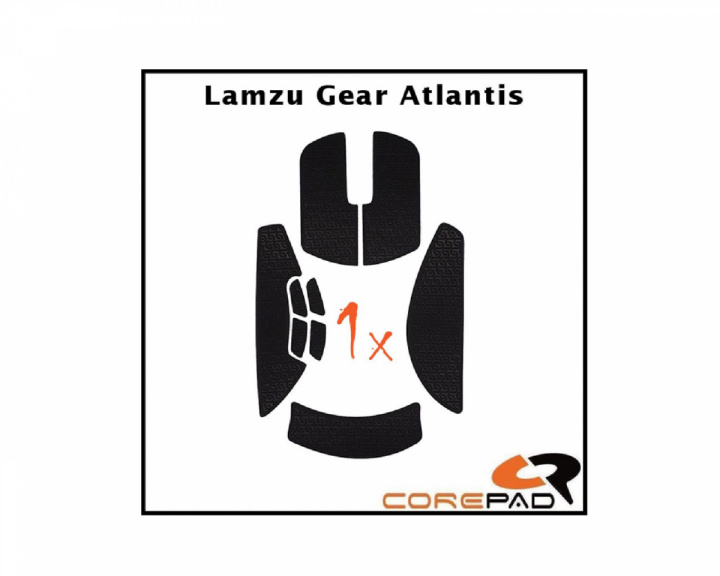 Corepad Soft Grips für Lamzu Atlantis - Schwarz