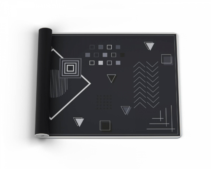 Mighty Setups Geometric Glitch Mousepad - XXL - Black 