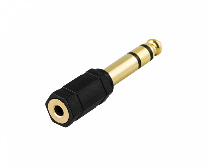 Deltaco Adapter 6,3mm Stecker - 3,5mm Buchse Stereo